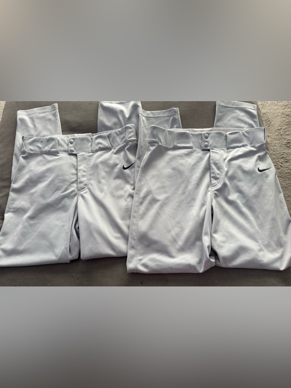 2 pairs of Nike vapor gray mens Baseball Pants - Athletic Stretch Fit